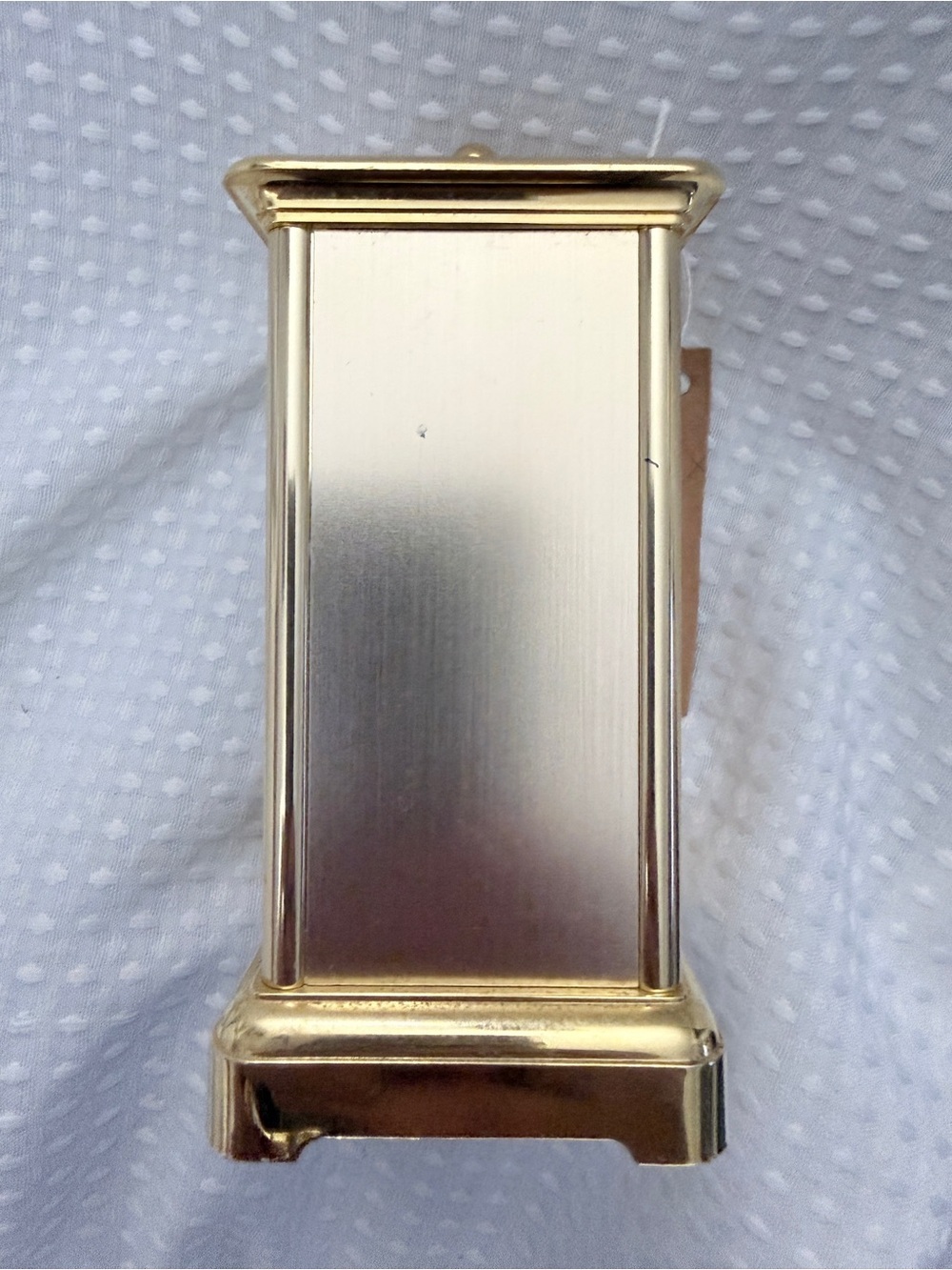 Vintage Bulova Old Country Roses Carriage Clock Brass Quartz Desk Mantel Clock - Picture 5 of 7